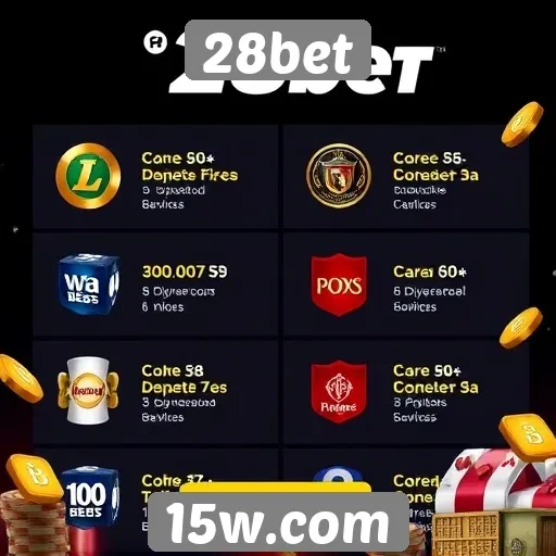 Ofertas promocionais disponíveis no 28bet
